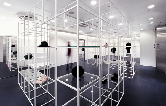 What’s the key difference between online and in-store shopping? Physical space. Japanese office NI&Co. Architects’ micro-architectural design for the Bianco Nero boutique in Osaka treats visitors to a memorable spatial experience; photo Yuko Tada